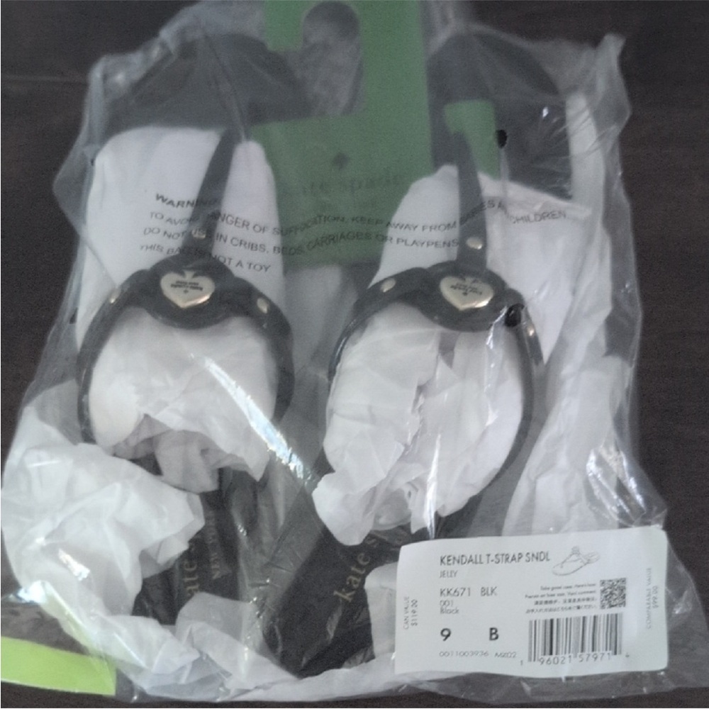 Kate Spade Black Kendall Strap Sandals